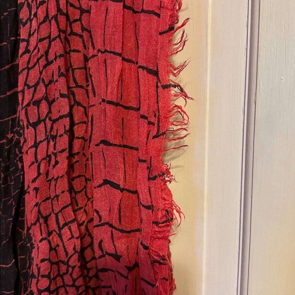 NWT Zadig and Voltaire Delta Crocco Large Scarf/Shawl
